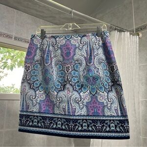 Casual paisley skirt